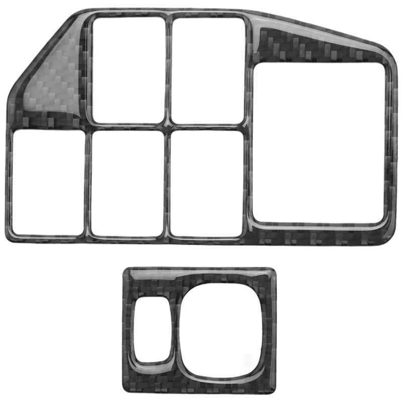 

For Toyota Prius 2012-2015 Carbon Fiber Mirror Control Headlight Switch Adjust Cover Trim Sticker Car Accessories, LHD