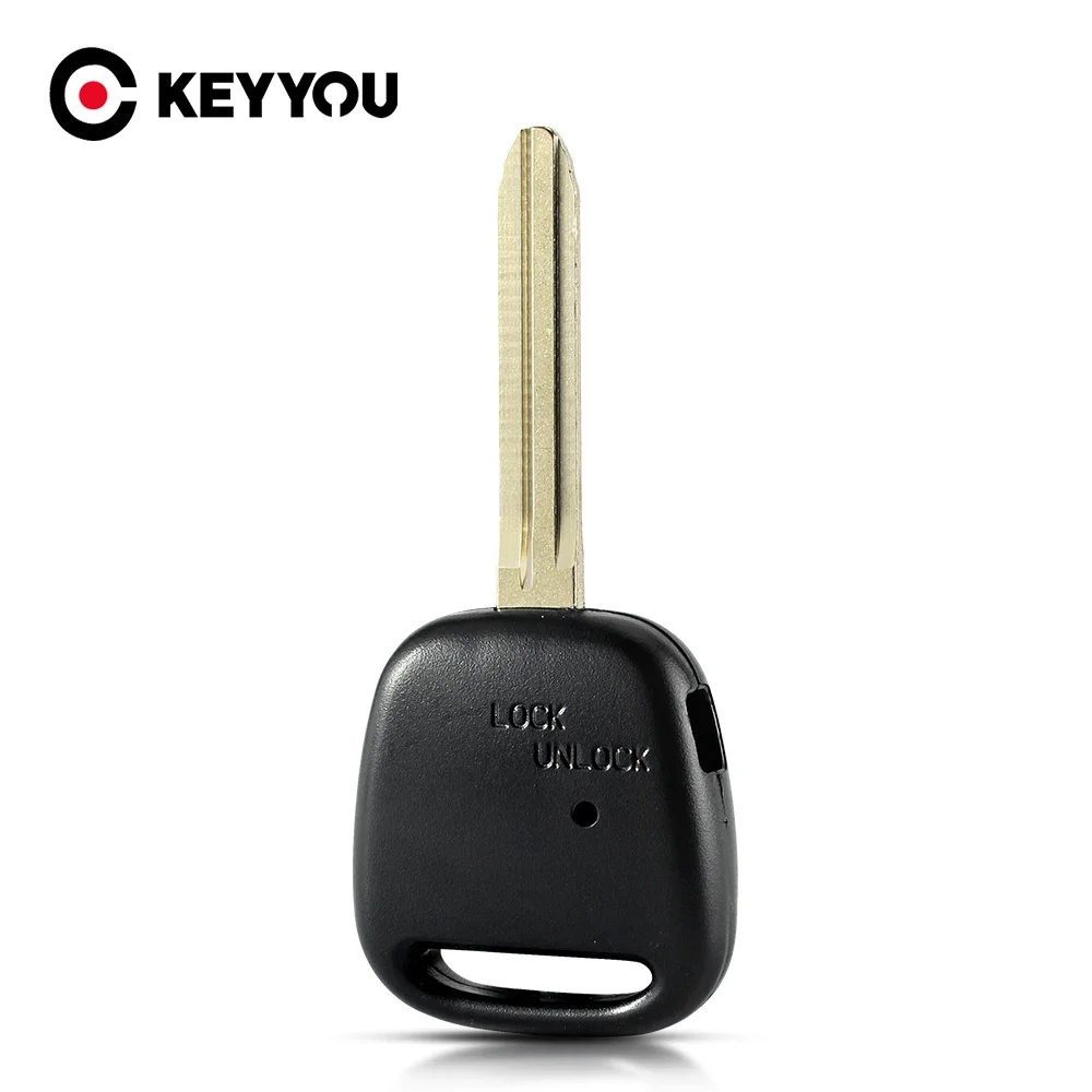 

KEYYOU 1 шт. для Toyota Carina Estima Harrier Previa Corolla Celica 1 Кнопка брелок дистанционный ключ оболочка для автомобиля