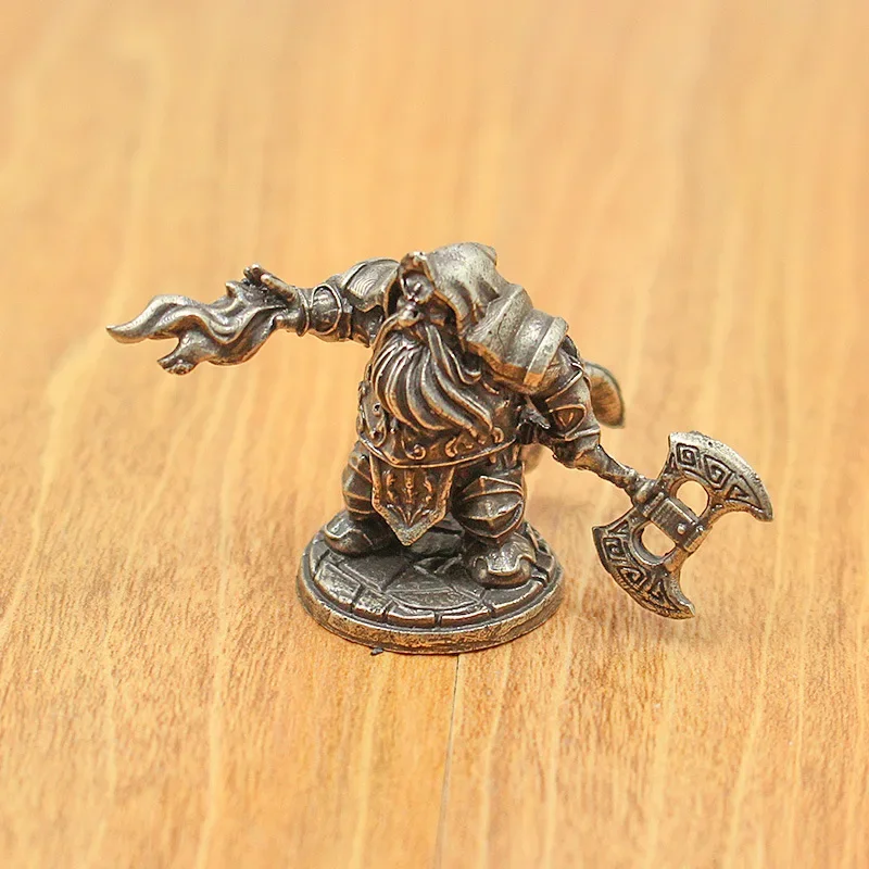 Латунная Ретро карлик-маж модель солдата ручная игрушка настольная игра