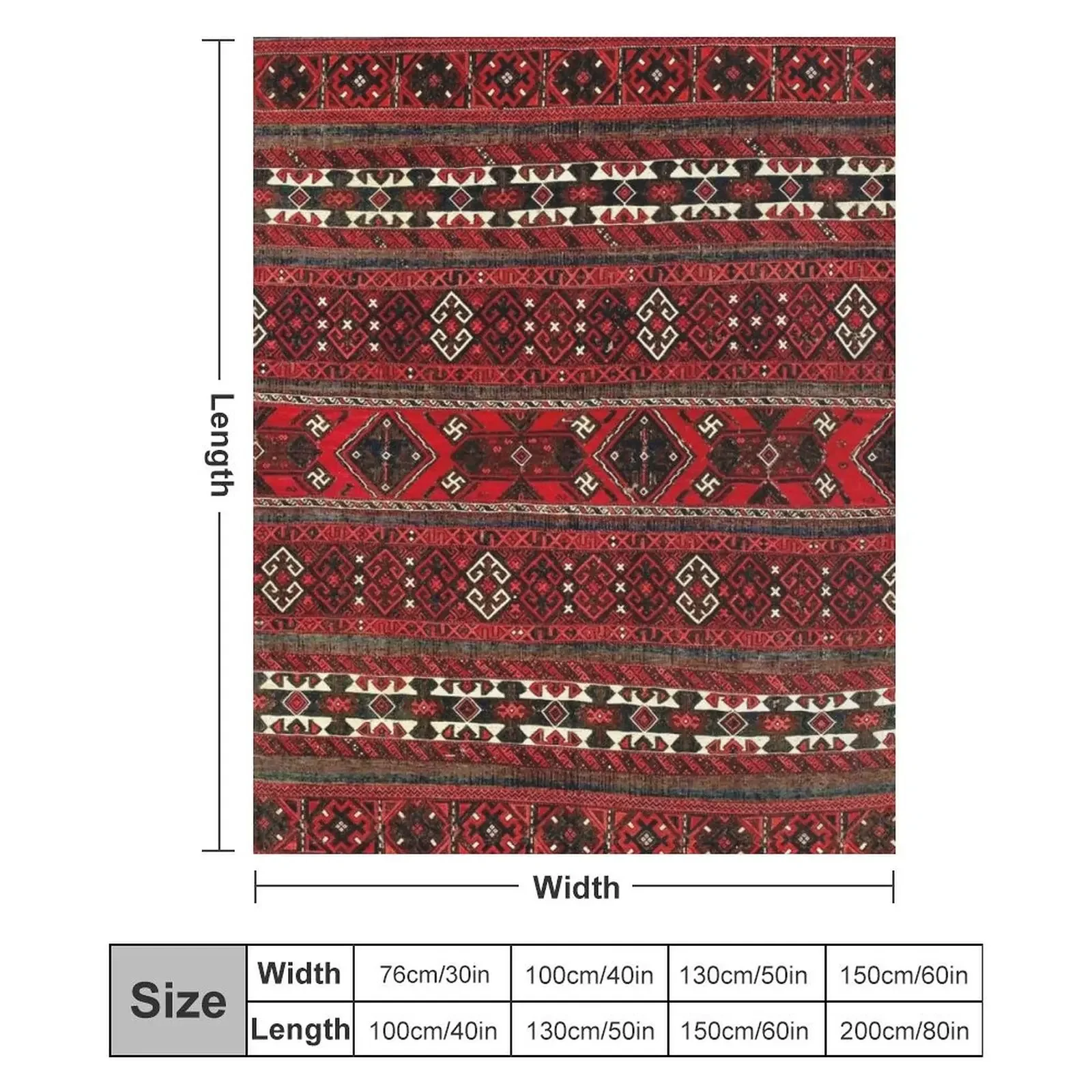 Baluch FlatweaveAntique Afghanistan Rug с принтом одеяло волосатое мягкое для большого дивана