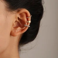 3 pcs fashion delicate clip earring female buckle ear cuff no piercings ear for women fake piercing earrings trendy jewelry gift