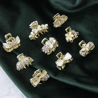 sweet rhinestones catch clip fixed bangs clip temperament small metal hair clip small hair claws accessories for women