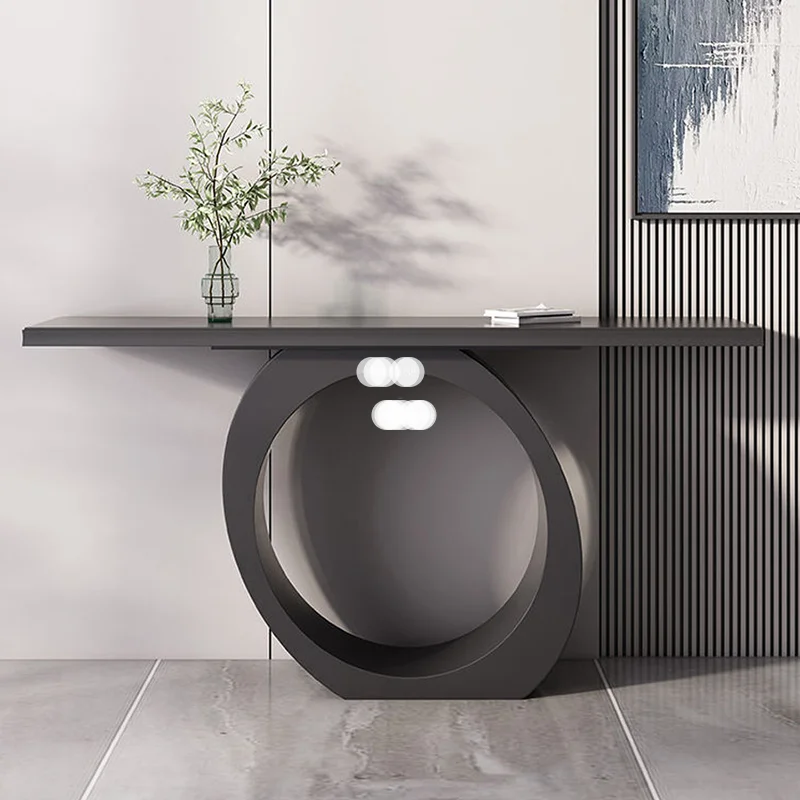 

Simple Wooden Console Tables Italian Living Room Furniture Entrance Light Luxury Porch Cabinet Home Corridor Decoration Table
