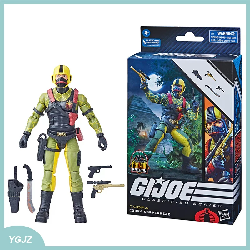 

Оригинальная экшн-фигурка Gi Joe Cobra Copperhead G.i. Статуэтка из серии классификации Джо из аниме «Щенячий патруль питона», статуэтка, модель куклы