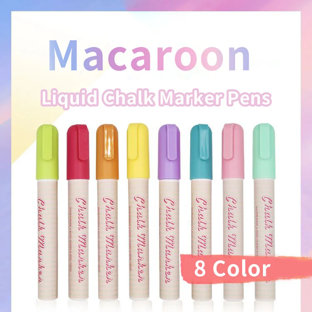 

8 Color 6mm Liquid Chalk Erasable Highlighter Fluorescent Marker Pen,For Whiteboard Graffiti LED Advertisement Chalkboard