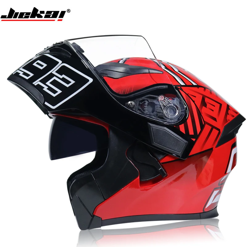 Modular motorcycle helmet flip full face racing helmet cascos para moto double lens can be equipped with Bluetooth capacete DOT enlarge