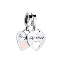 mother daughter mothers day family s925 silver charm european pendant bead for original silver bracelet jewelry mom girl gift