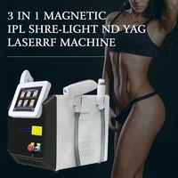 3 in 1 opt ipl rf nd yag laser painless hair removal machine depilatory skin rejuvenation tattoo wrinkles removal beauty machine