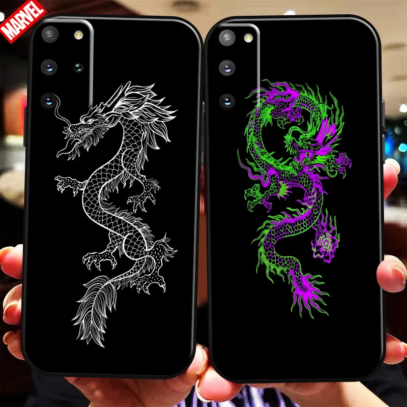 

Animal Pattern Dragon For Samsung Galaxy S22 S21 S20 Plus Ultra FE 5G Phone Case Funda Coque Liquid Silicon Carcasa