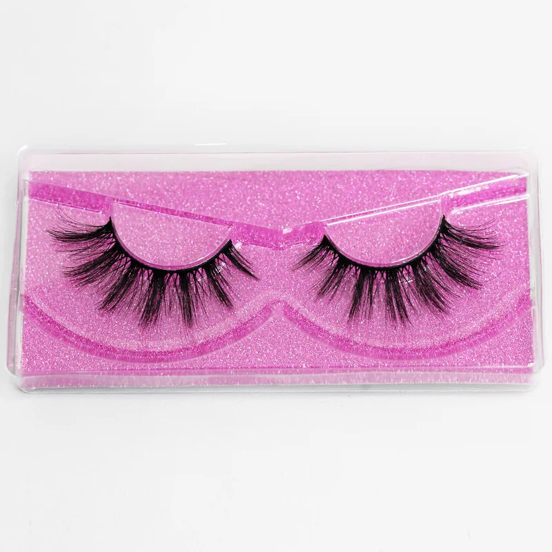 

GUGCGV 1 Pair False Eyelashes Fluffy Soft Natural Fake Lashes Make Up Mink Lashes Extension Wispy Mink Eyelashes for Beauty