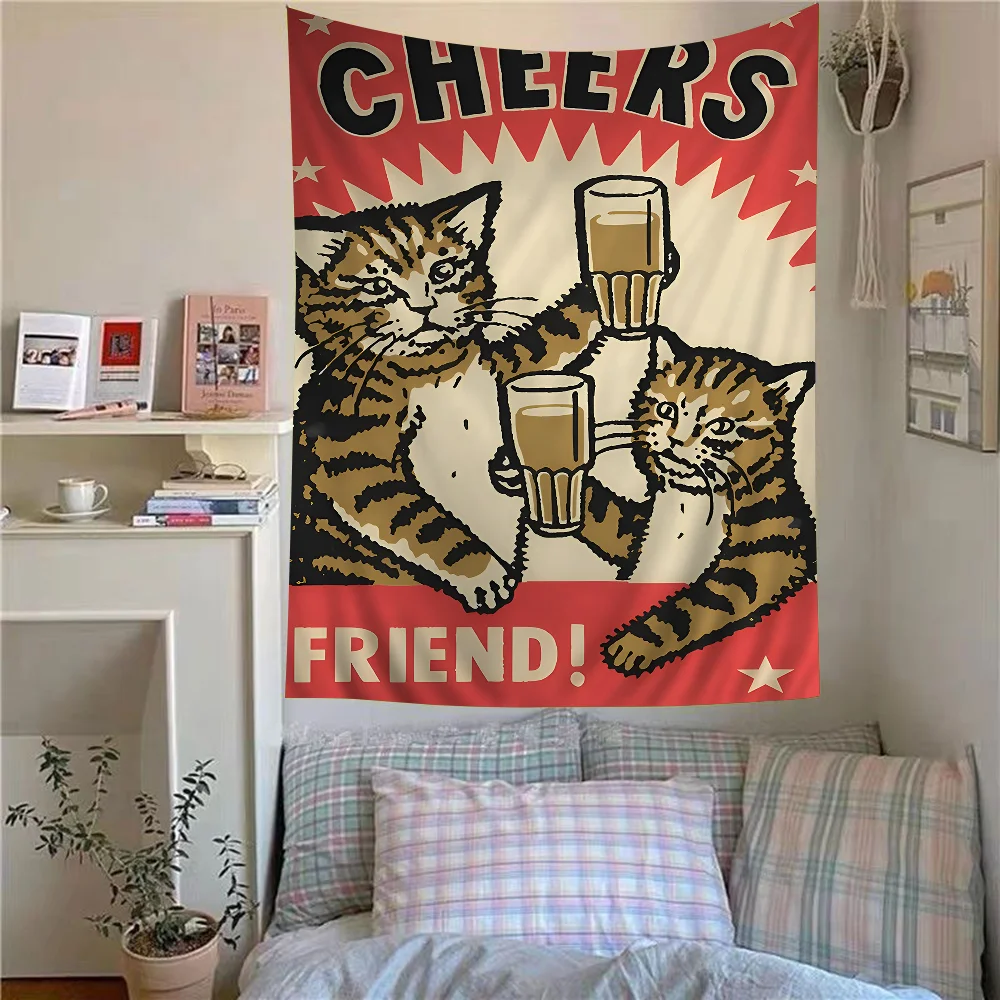 Все что здравствует пьяный ужин домашнее животное кошка классический аниме