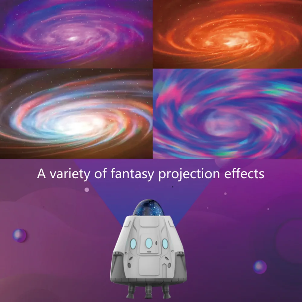 

2022 Space Capsule Projector Starry Sky Galaxy Stars Projector Night Light LED Lamp Bedroom Room Decor Decorative Night Lights