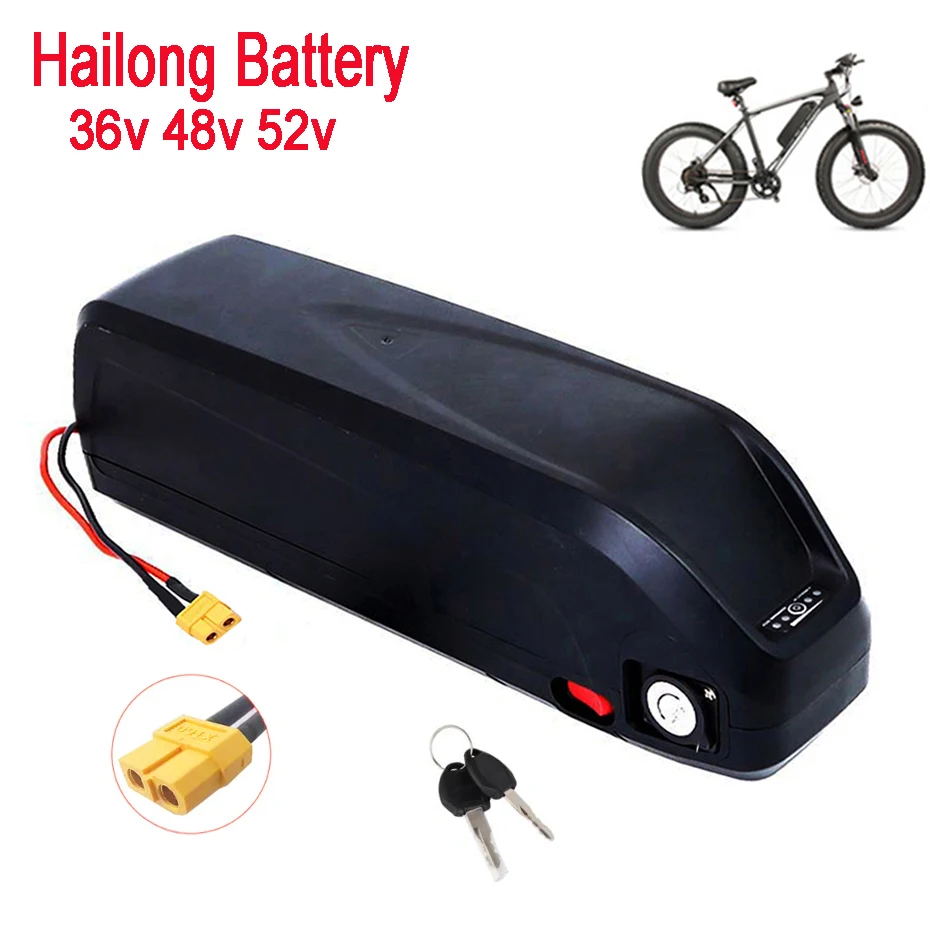 

36V 48V 20Ah ebike Hailong battery with USB BMS for 350W-1000W 18650 electric bike battery scooter accessories Gift chargers