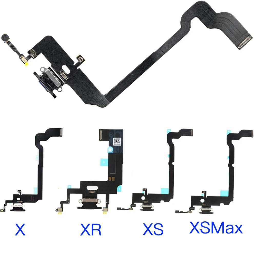

Charging Port Flex For iPhone X XR XS Max USB Charger Dock Connector Flex Cable Replacement Parts