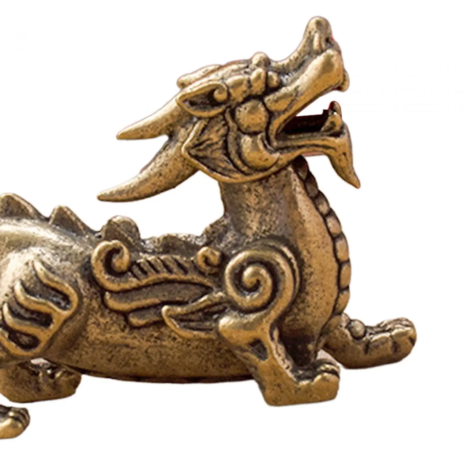 Скульптура Kirin декоративные латунные фигурки фэн-шуй раньше орнамент для