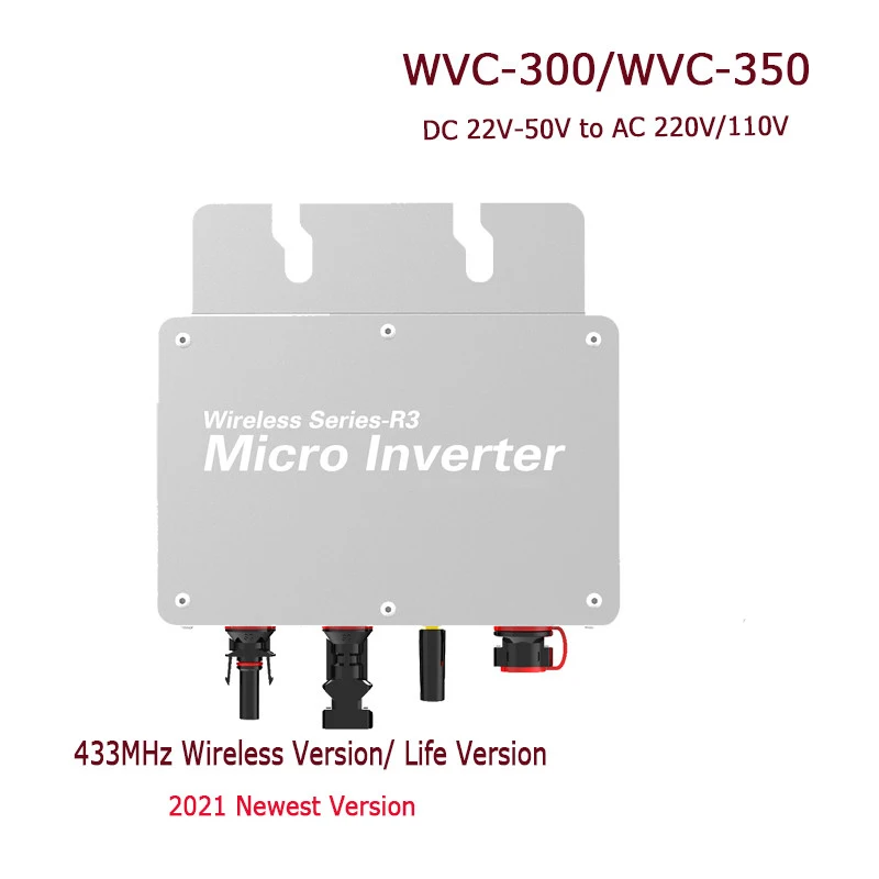 

WVC 300 Вт 350 Вт Солнечный инвертор с подключением к сети вход раньше 220 В/В переменного тока подключенная к сети стандартная версия приложения Wi-Fi