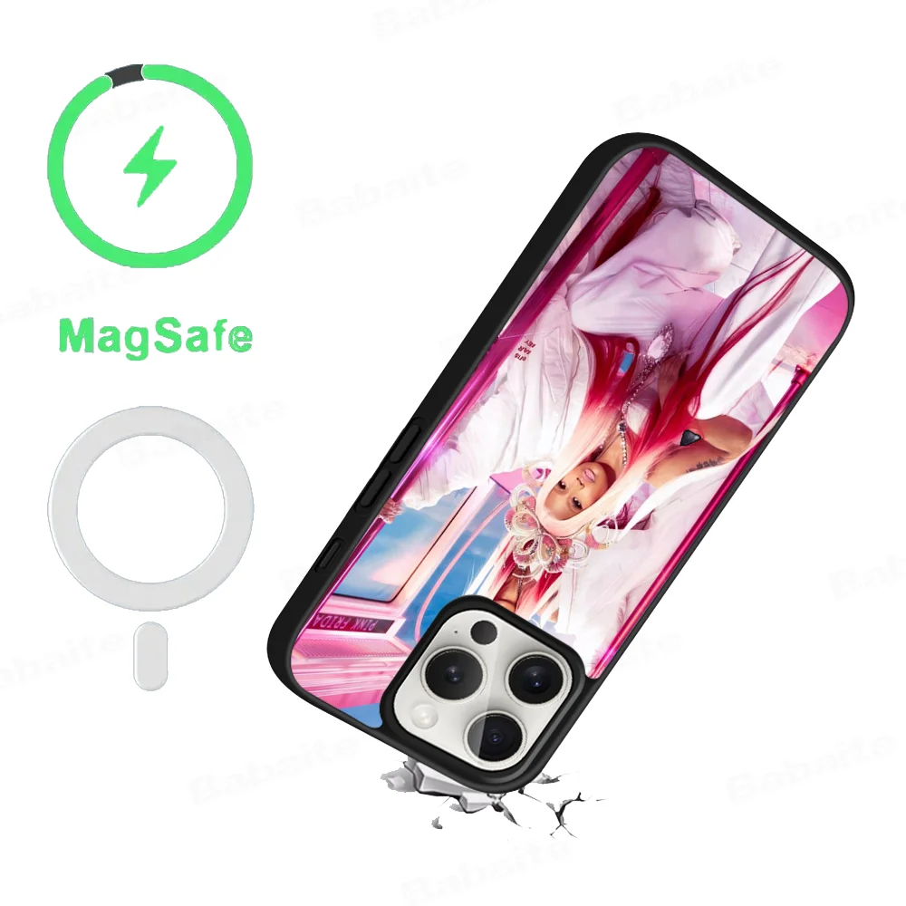 Hot Singer N-Nicki M-Minaj Phone Case Magnetic For IPhone 16 14 13 12 11 15 Pro Max Plus Magsafe Wireless Charge Cover