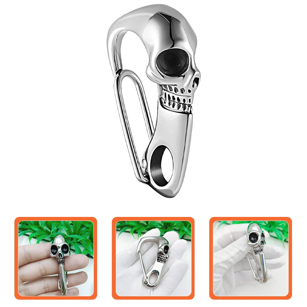 

Carabiner Keychain Keyclip Rings Chain Clipshook Men Metal Spine Gothic Climbing Ring Goth Duty Heavy Small Belt Buckle Bar
