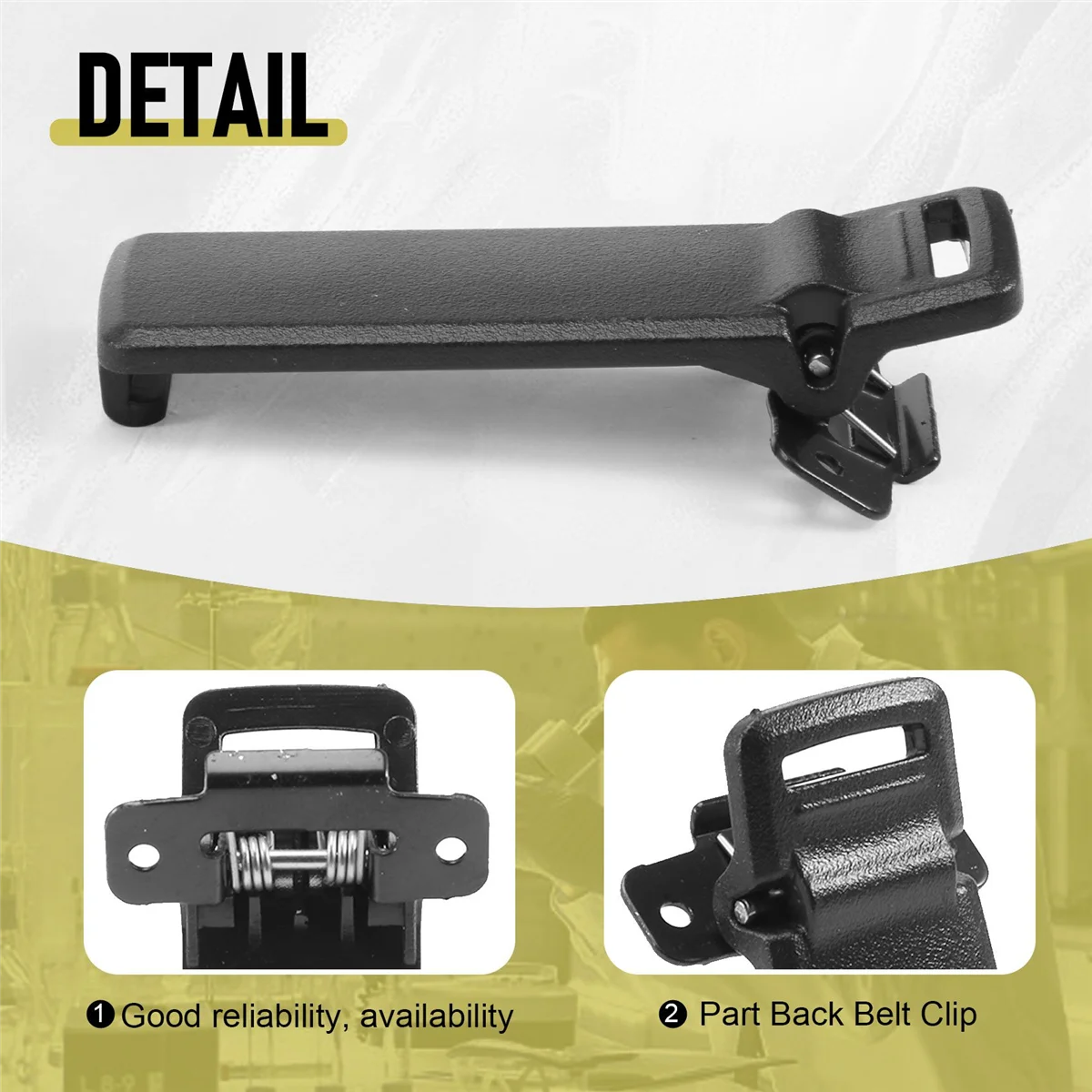 2 шт. зажим для ремня раций Baofeng 2-way Radio UV5R for intercom / 5RA 5R + 5RB 5RC