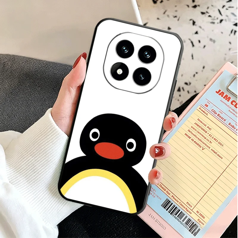 Фото Мягкий силиконовый чехол для телефона Xiaomi Redmi Note 15 14 13 12 с мультяшным пингвином P-Pingus, для моделей 11 Pro Plus 12S 11S 10S 10 11T 5G №4