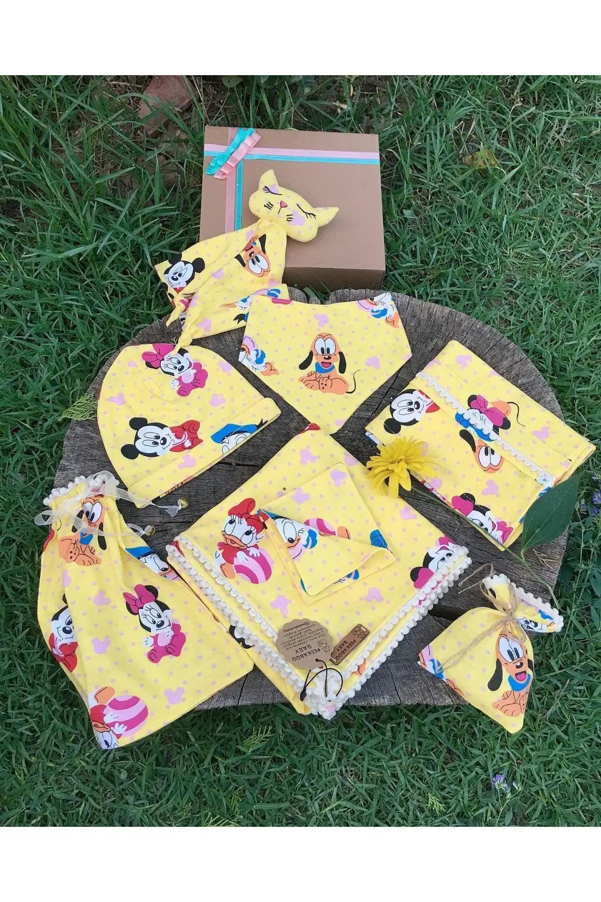 

Organic Cotton Cute Heroes Yellow Baby Blanket Set Baby & Kids Blanket Home Textile & Child Products Furniture
