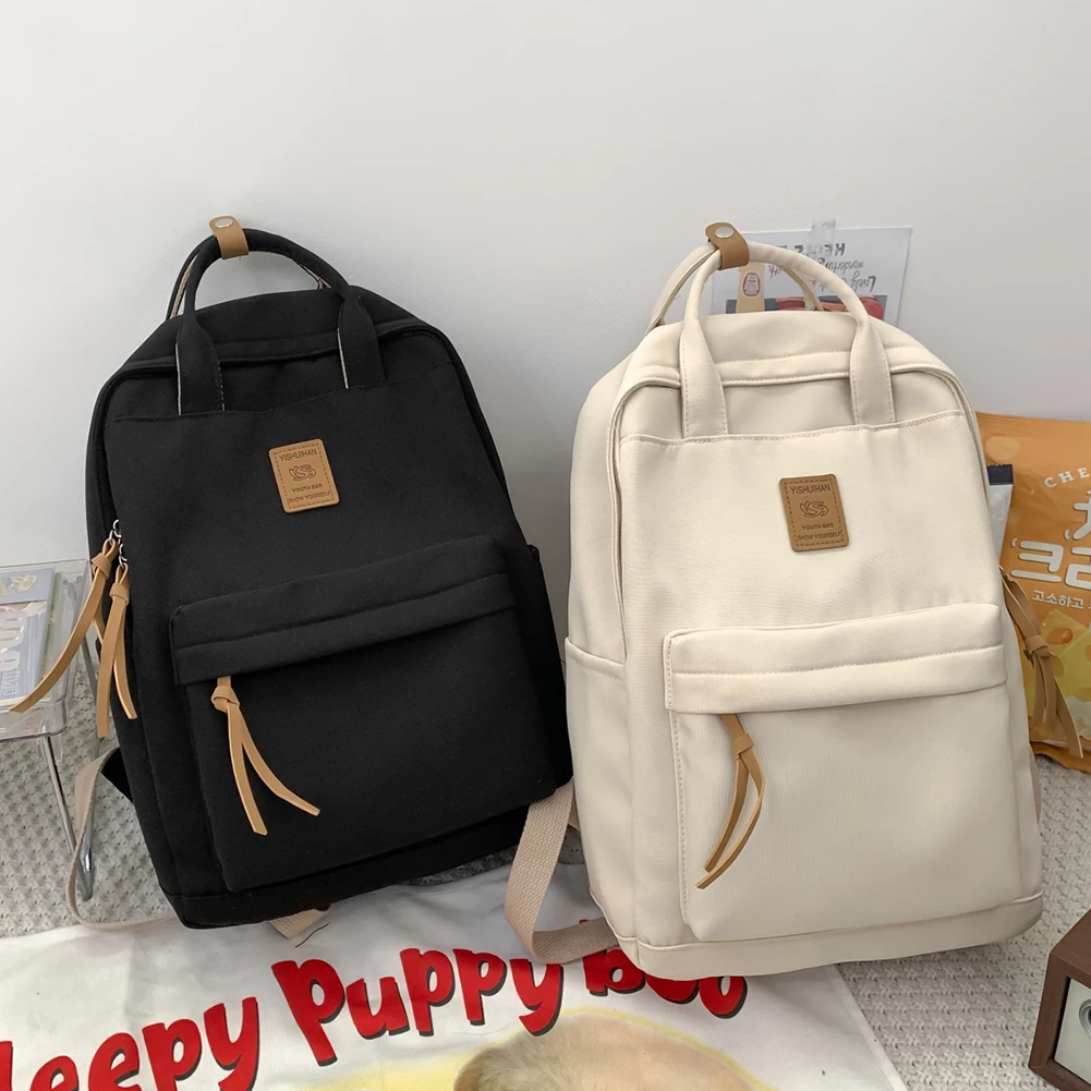 

Стильный рюкзак для подростков с отделением для ноутбука, Студенческая сумка для книг, вместительная застежка-молния для университета, бизнеса, пешего туризма