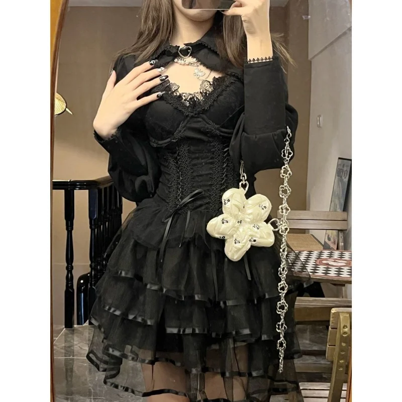 

Темно-сладкий и острый сексуальный чистый желание элегантная Pettiskirt талии-плотная фигура лестно многоуровневое платье юбка