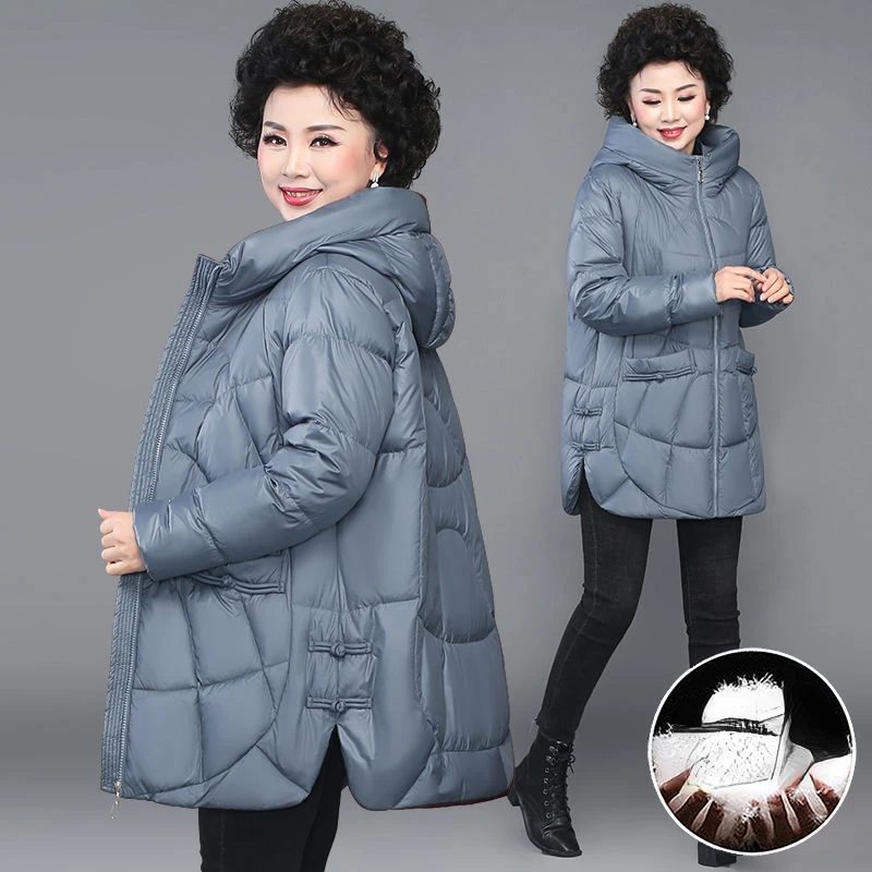 

5XL Large Size Women Parkas Winter Hooded Long White Duck Down Jacket Female Coat Thick Warm Winter Jacket for Women 2022 E583
