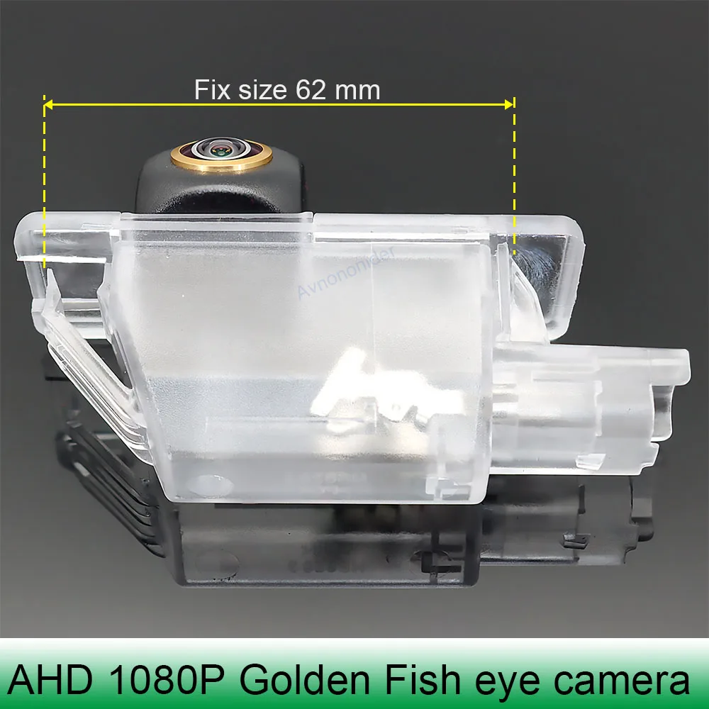 AHD 1080P 170 ° Автомобильная камера заднего вида Golden Fish Eye для Peugeot 308 T9 5D хэтчбек/4D