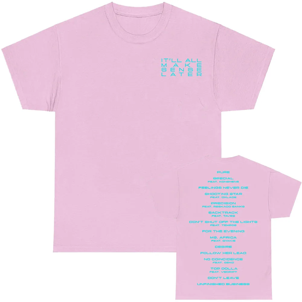 Eric Bellinger It'll All Make Sense Later Album Футболка Хлопок Мужчины Женщины Летняя футболка