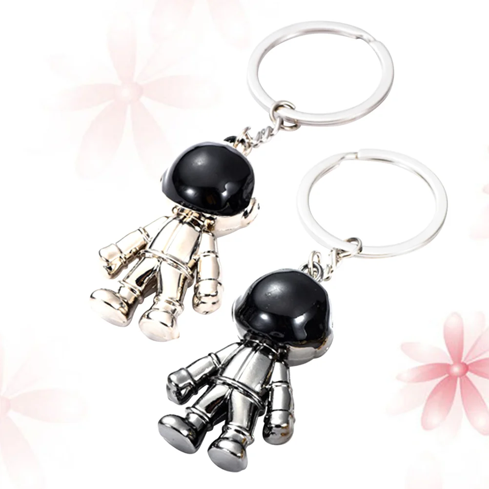 

2 Pcs Handbag Keychain Charm Car Holder Backpack Keychains Astronaut Pendent Grab Gifts Women