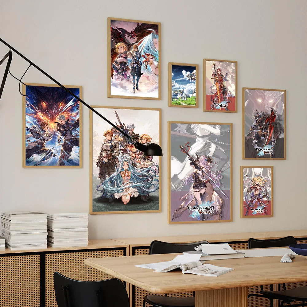 Игра Granblue Fantasy Relink плакат принты настенные панно украшения гостиной дома