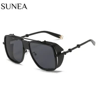 women sunglasses fashion square sunglass alloy steam punk sun glasses retro double bridge uv400 gradients shades eyewear