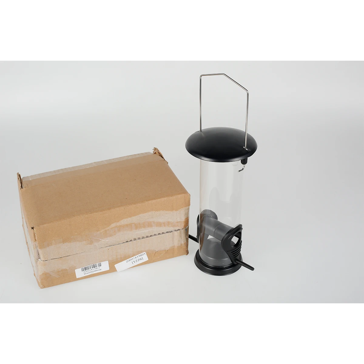 Hanging Wild Bird Feeder With 2 Feeding Ports Squirrel Proof Tube Bird Seed Feeder With Metal Hanger Weatherproof