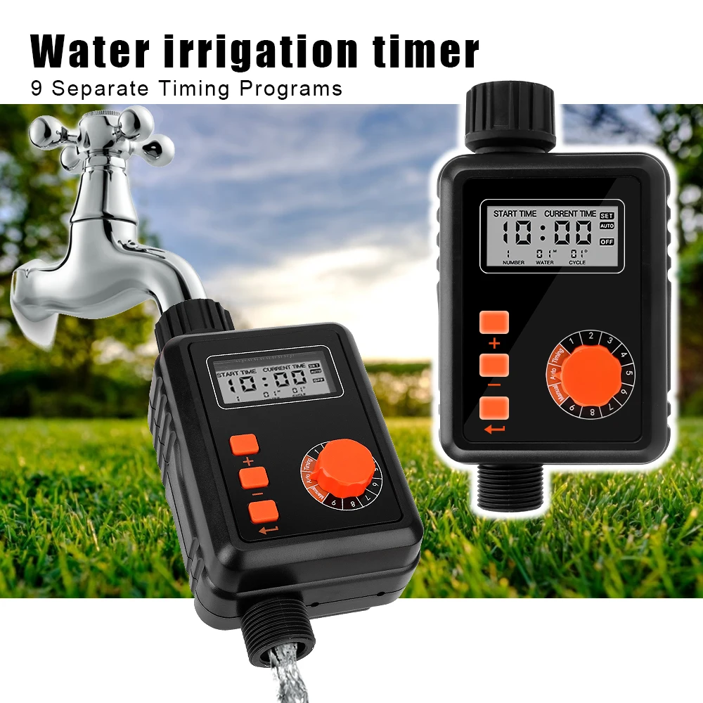 

Garden Watering Timer Automatic Irrigation System Sprinkler Controller 9 Separate Timing Programmer Irrigation Regulator