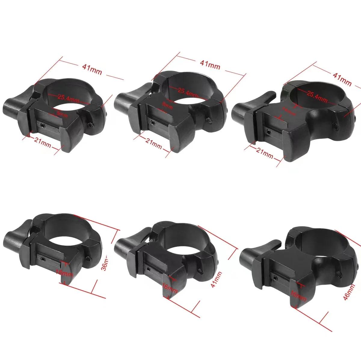 1 пара 25 4/30 мм полностью стальное крепление для прицела быстросъемное фотографий