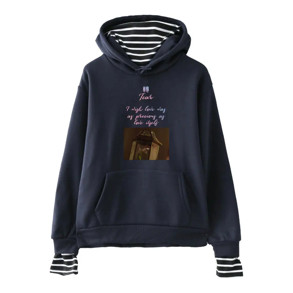 

High-quality Kpop Hoodie fashion stick beach sweatshirt I am so thick fake love casual holiday two long-sleeved pullover