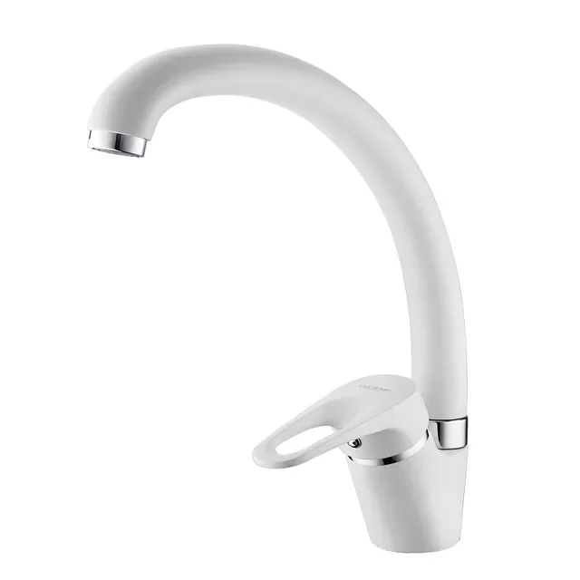 

Faucet Brass Kitchen Mixer Cold And Hot Single Handle Swivel Spout Kitchen Water Sink Mixer Tap Faucets L5913 4 Color