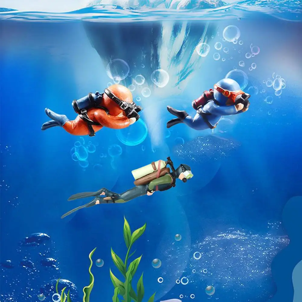 

Resin Floating Diver Ornament Simulated Underwater World Aquarium Fish Tank Landscaping Decoration Fishbowl Ornaments Decor