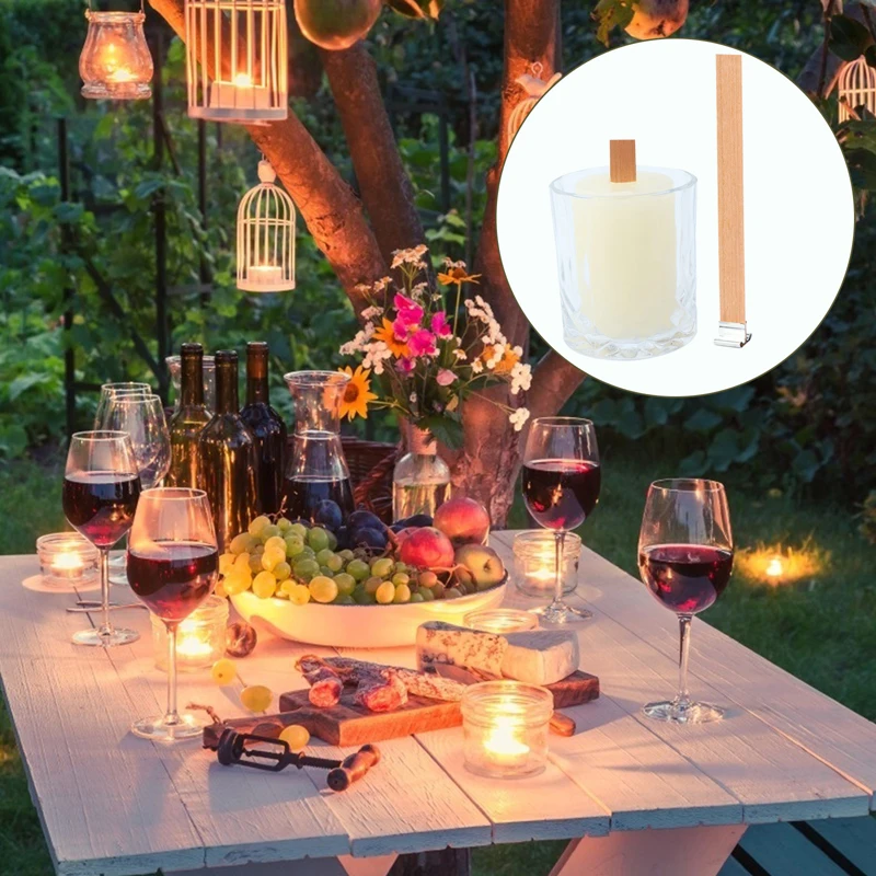 

Свечеобразная деревянная подставка в форме сердца с основанием фитиль в виде свечи 10 шт. фитиль в виде свечи фитиль из натурального дерева с...