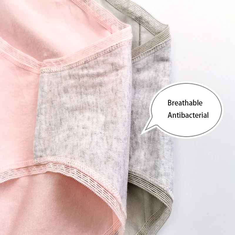 12PCS Women 's Panties Cotton High Waist Slimming Underwear Girls Briefs soft  breathable Sexy women Breathable Lingerie XXL
