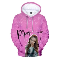 2021 autumn and winter new 3d printing piper rockelle merch womens hoodie fashion casual streetwear sweatshirt sweatshirt