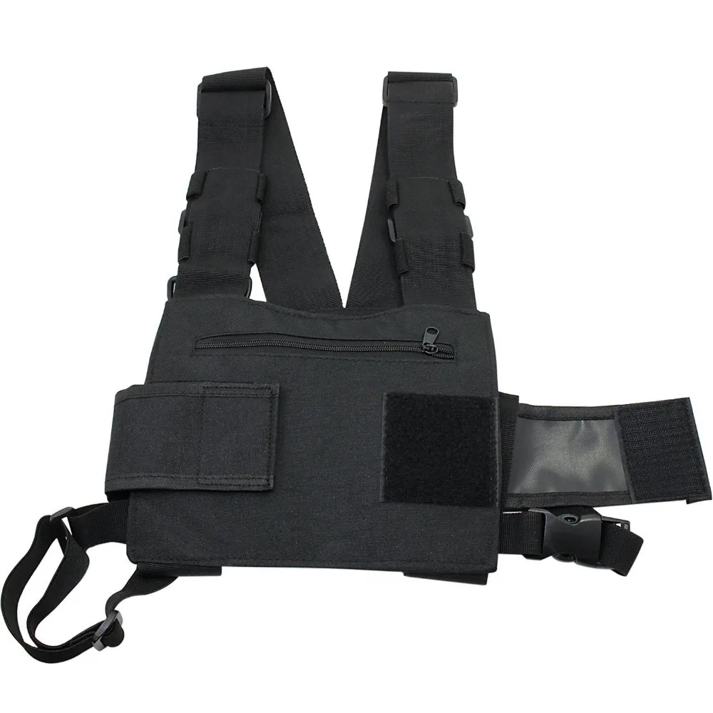 Baofeng ham Radio Hip Hop Front Pack West Wist Pouch Holster Vest Men Tactical chest rig bag for Wouxun Baofeng UV-5R 82 bf-888S