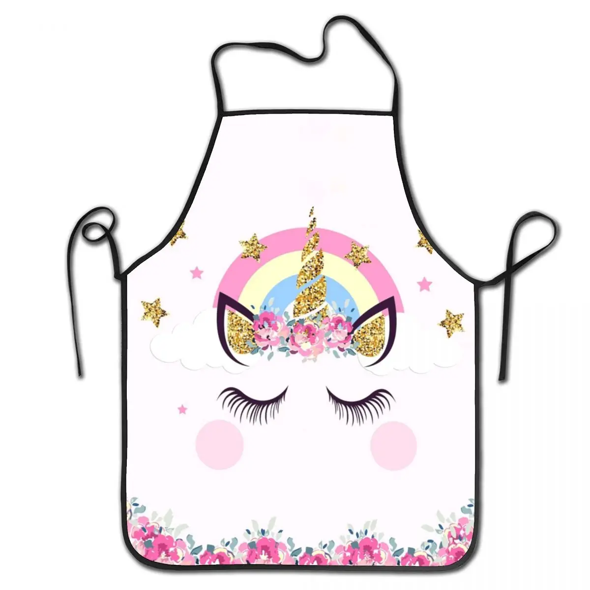 

Unisex Cartoon Unicorn Kitchen Chef Cooking Baking Apron Men Women Cute Animal Cat Tablier Cuisine for Gardening