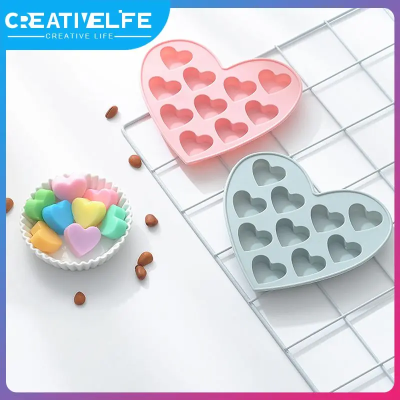 

Mold 10 Holes Love Heart 3D Shape Non-Stick Silicone Cake Mold Baking DIY Jelly Muffin Mousse Ice-creams Chocolate Tool