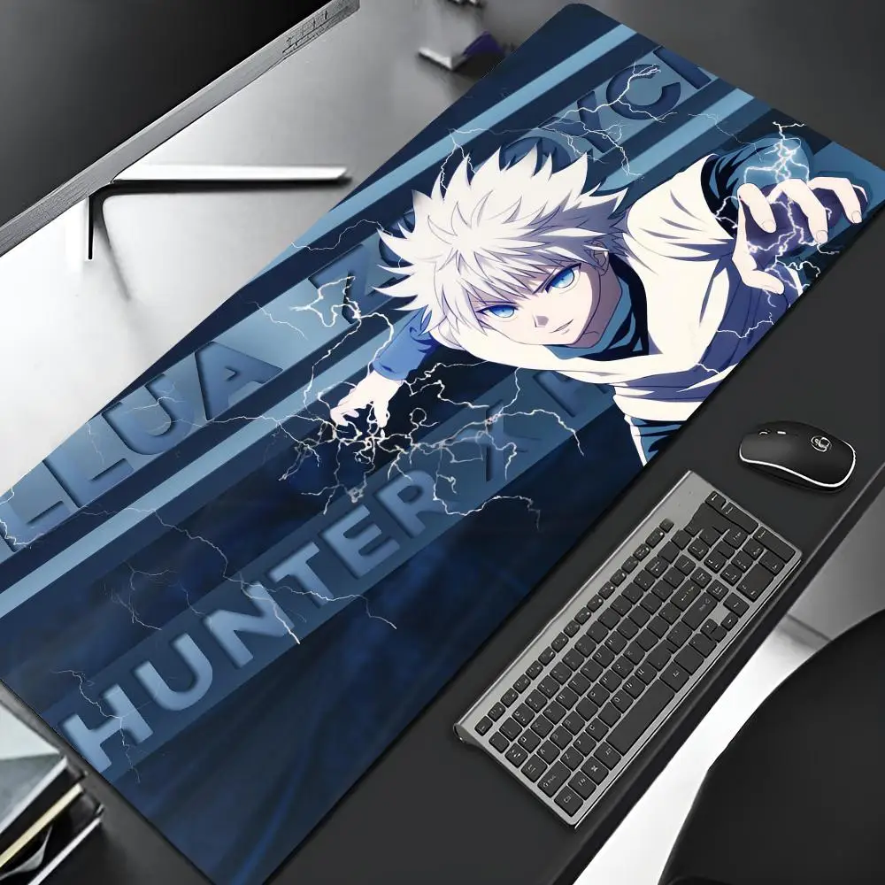 Фото Коврик для мыши Hunter X Hunter, большой игровой коврик с фиксацией края, резиновый коврик для геймеров, большой художественный коврик для мыши, коврик для ноутбука, настольный коврик в стиле манга №3
