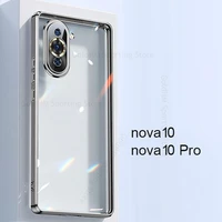 fundas for huawei nova 10 pro clear transparent plating shockproof soft case for nova 10 ultra slim phone cover for nova 10 pro