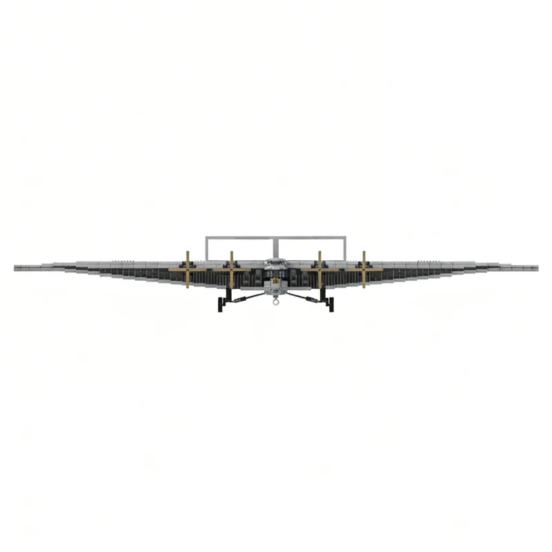 Фото 3713 деталей MOC: Модель самолета Junkers G38, конструктор, архитектурная игрушка, рождественский подарок, креативный набор для сборки своими руками, подарок на день рождения для детей №3