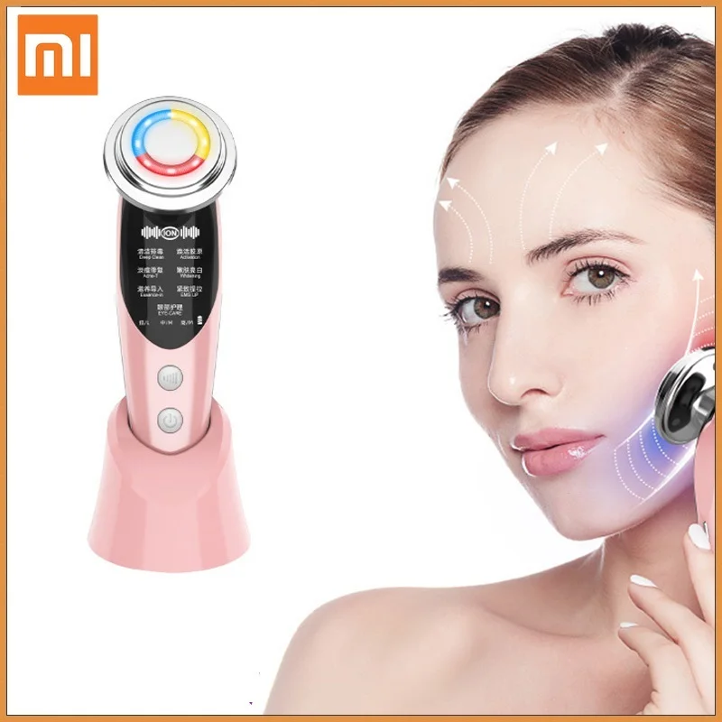 

Xiaomi Mijia 7in1 Face Massager RF EMS Mesotherapy Electroporation Lifting Beauty Device LED Skin Rejuvenation Remover Wrinkle