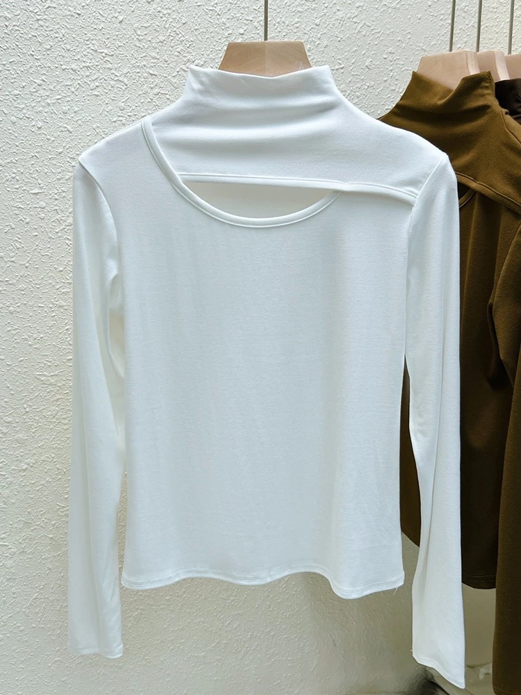 Двусторонняя Женская футболка из спандекса с длинным рукавом - купить по